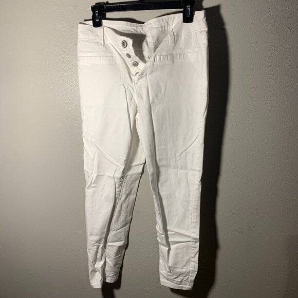 Maurices high rise white pants - size medium - Picture 1 of 6